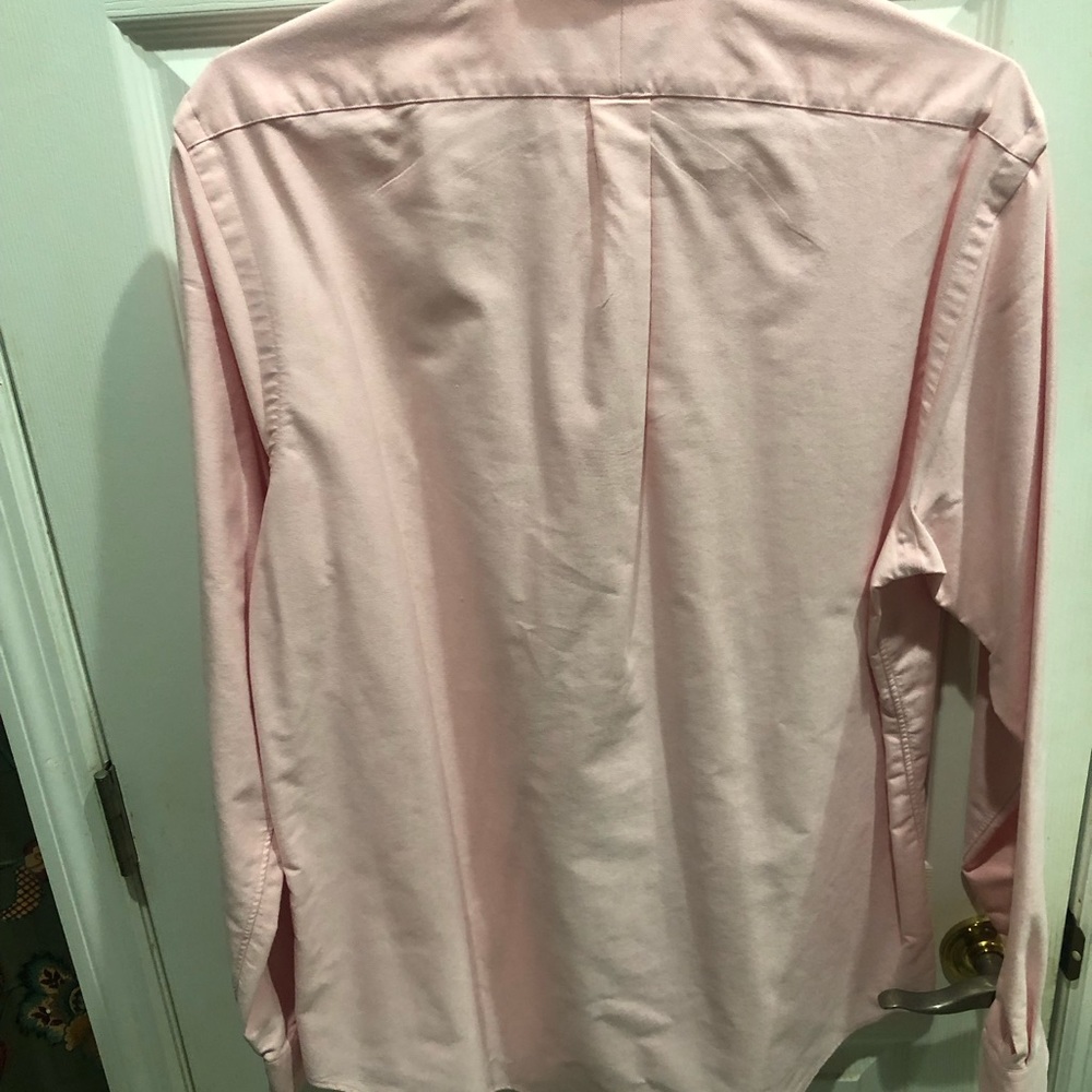 Polo Ralph Lauren Mens Large Pink Dress Shirt Classic Fit Oxford - Picture 6 of 6